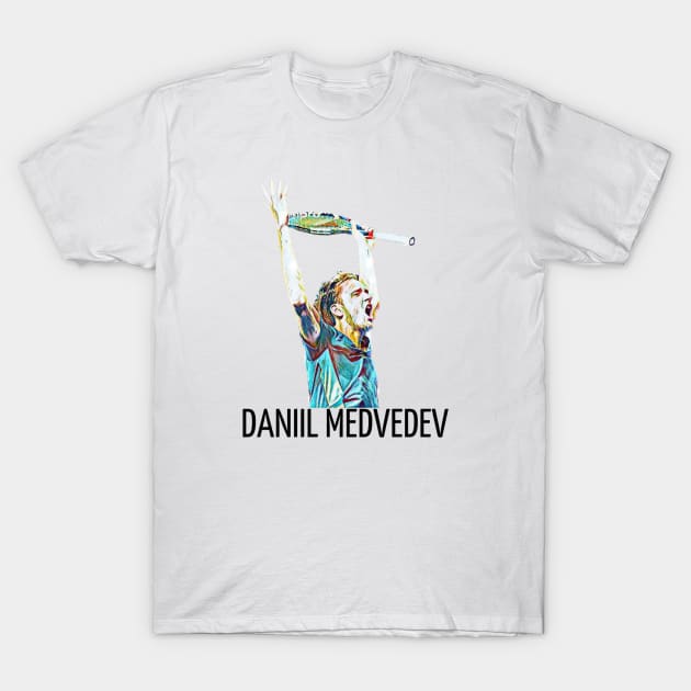 Daniil Medvedev T-Shirt by BorodinaAlen